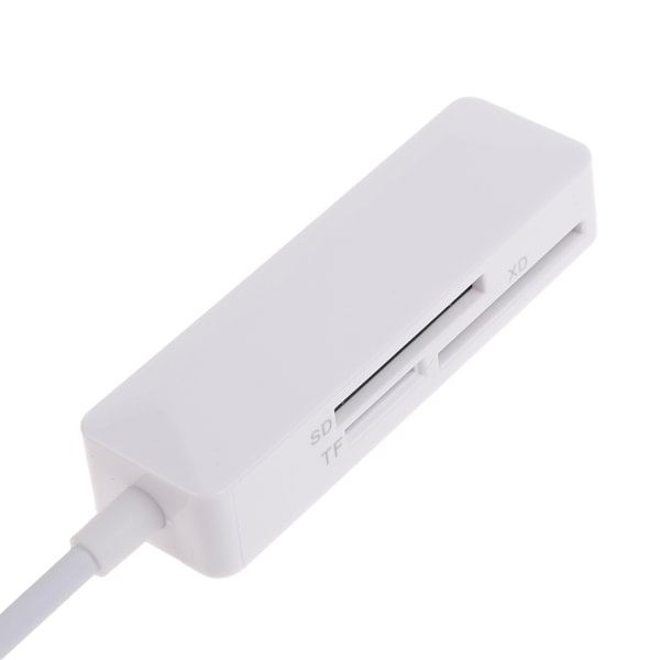 Mini Hukommelseskortlæser 3 i 1 Kortlæser USB C Kortlæser TFSD XD 3 i 1 Kortlæser til Bærbar Computer Telefon Tablet