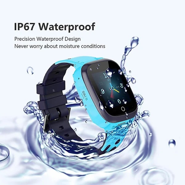 Børne Smartwatch Telefon 4G Kamera Touch Multifunktionel GPS Tracker SOS Ur