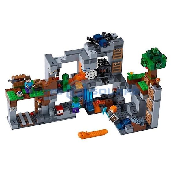 The Bedrock Adventures Modell Byggklossar Med My World Actionfigurer Tegelstenar Set Gåvor Leksaker För Barn Pojkar Flickor