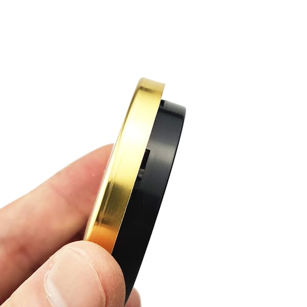 Analogt hygrometer temperaturmåler indendørs termometer guld