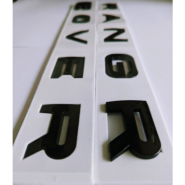 Bogstaver til Range Rover Rover Emblem Ranger Blank Sort