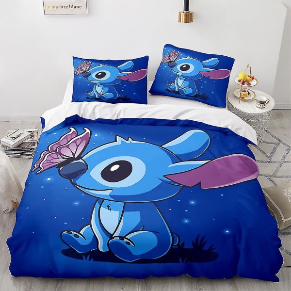 Stitch 3d-printed bed set set cover cover Pillow case child gift color 6