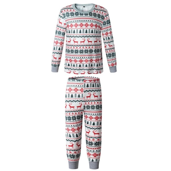 Julepyjamas - Matchende Familiepyjamassett - Mamma, Pappa, Barn - Klær - Antrekk - Babyjente - Nattøy Mom-XL