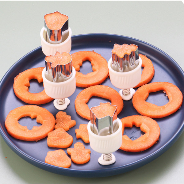 6 stk smørbrødformer, DIY smørbrødformer for barn colour