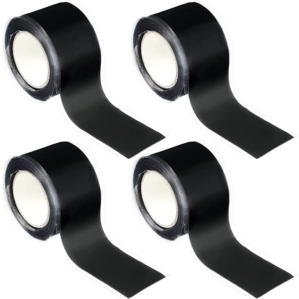 Rolls Grip Tape for Handlebars Self-Adhesive Silicone Tape Handlebar Tape Silicone Rubber Protection for Pull-Up Bars, 1\" x 5ft