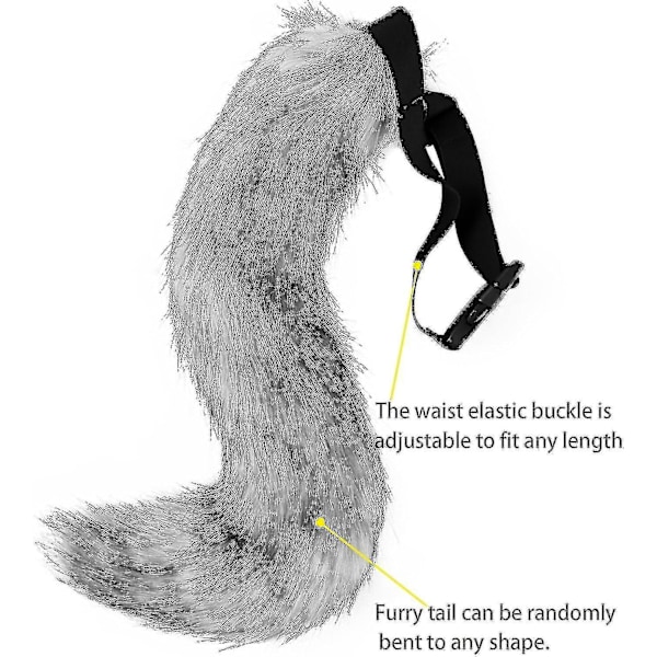 2024 Falsk Pels Rev Hale Katt Var Cosplay Kostymesett Plysj Maske Fluffy Poter Hansker Halloween Jul