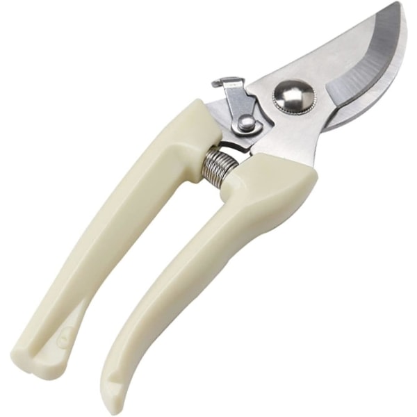 Garden Pruning Garden Shears Hand Pruners Pruning Shears for Branches, Flowers, Fruit Picking, Plant Trimming, Bonsai (Plastic) White)(1pc)
