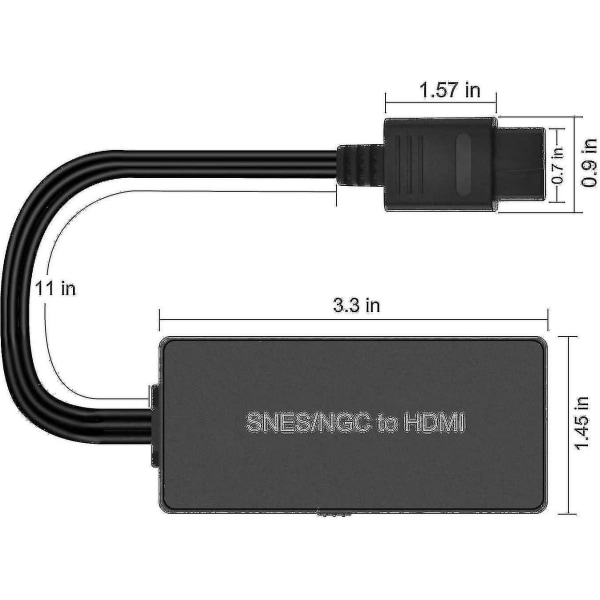 Nintendo 64 till HDMI-omvandlare - Hd Link-kabel för N64 till nya HDMI-TV - Plug And Play, hög kvalitet