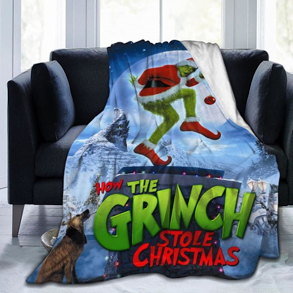 Tegneserie Tæppe Super Blødt Flanel Tæppe Juledekoration Tæppe Til Seng Sofa Børn Voksen 203.20 cm x 152.40 cm