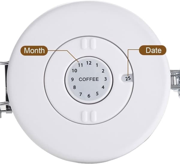 1500/1800ml Kaffebeholder Rustfritt Stål Lufttett Oppbevaringsboks Matlagring med Skje