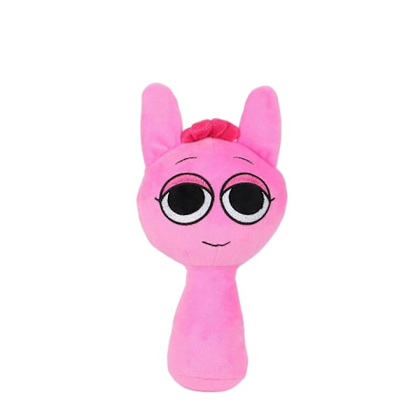 Sprunki Plysjleker, Skrekkspill Plysjleker for Fans, Myk Utstoppet Dyrepute Figur Dukke Jule Bursdagsgaver for Voksne Barn - Perfekt Pink