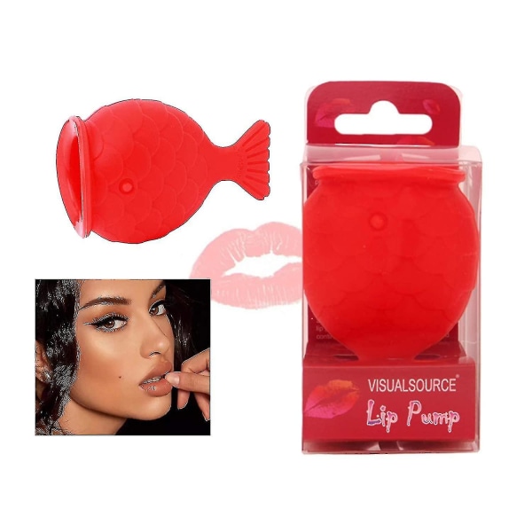 Lip Plumper Device Lip Filler Beauty Pump, mjuk silikon Pout Lips Enhancer Plumper Tool, Natural Pout Mouth Tool