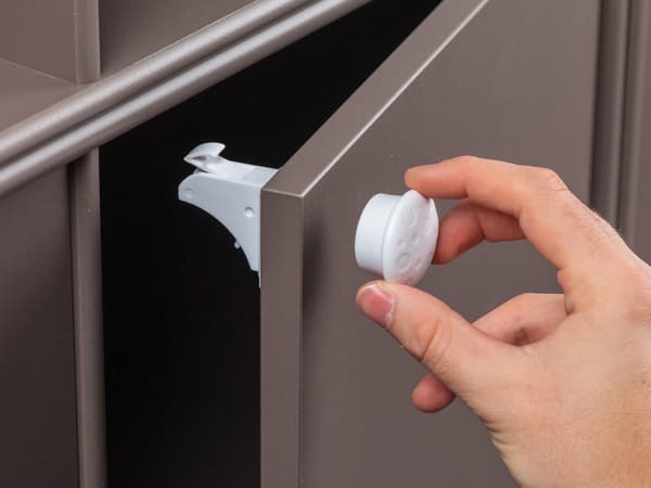 Magnetisk børnesikring 4-pak Whit White one size