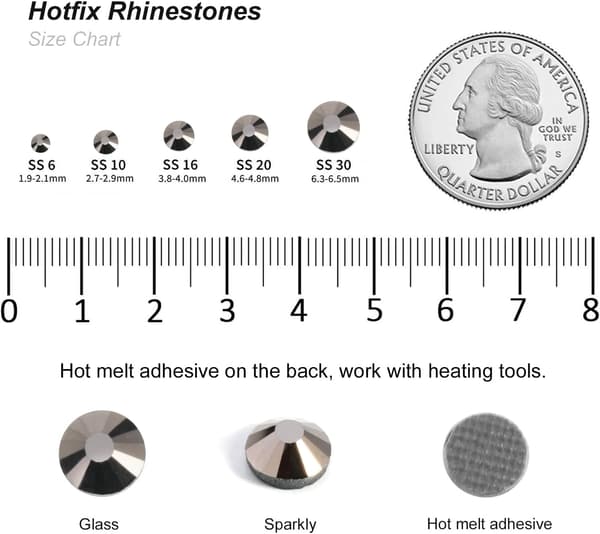 6000 st Hematit Hotfix Strassstenar, SS10, 2,7-2,9 mm för Hantverk & Kläder Hematite Hematite SS10