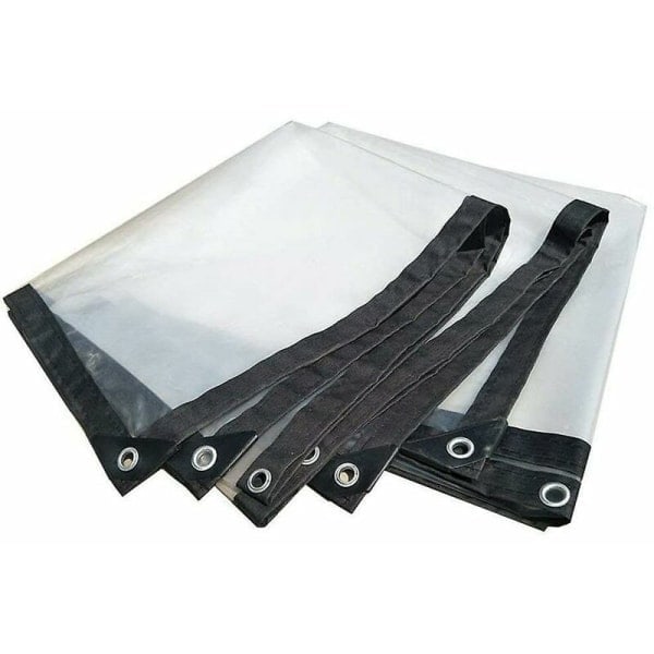 Transparent presenning 2x2 meter, ekstra sterk presenning, transparent presenning for drivhus{ee】