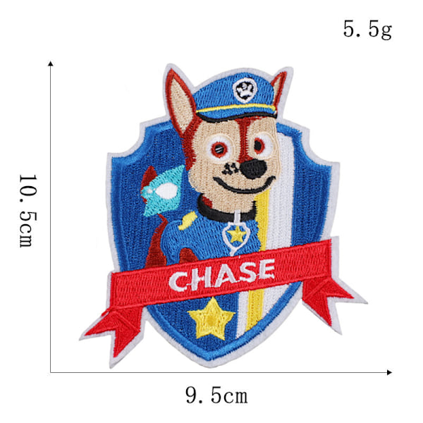 15 st Paw Patrol anime broderade tygmärken hundsköld barn