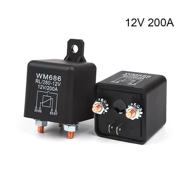 Bilrelæ Startrelæ 12V 200A 12V 200A
