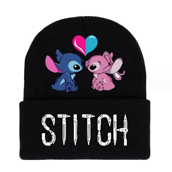 Lilo Stitch tegneserie trykt strikket lue for barn gave #4