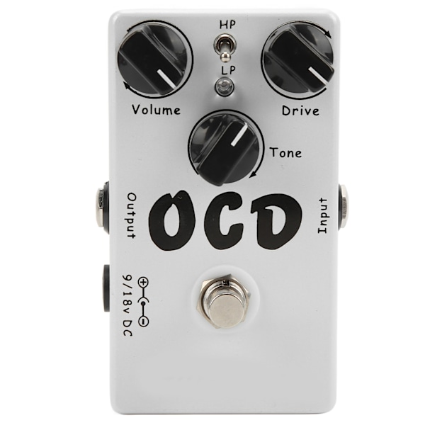 Gitar Effektpedal OCD Classic Overdrive Distortion Bærbart Instrumenttilbehør Hvit