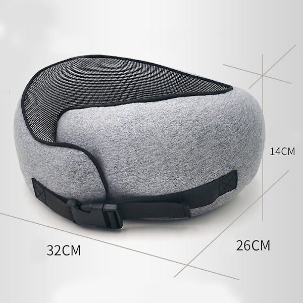 Resekudde Resekudde Ren Memory Foam Nackkudde, Andningsbart Överdrag