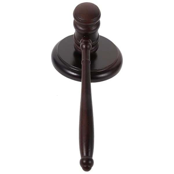 Wooden Gavel, Judge's Gavel, Educational Tool, Knocking Gavel with Base