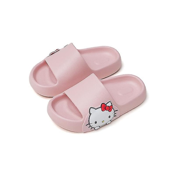 Kawaii Sanrio Tøfler Tegneserie Hellokitty Cinnamoroll Mymelody Sommer Barnehjem Sklisikre Vaskesandaler Barn Gave - Perfekte Hellokitty Tøfler Hello Kitty Slippers 33-34