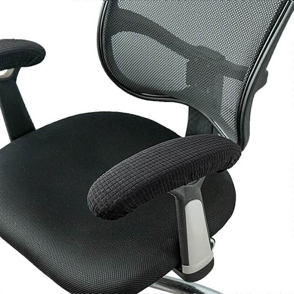 Par Kontorstol Armlene Trekk, Elastiske Kontorstol Armlene Trekk Black