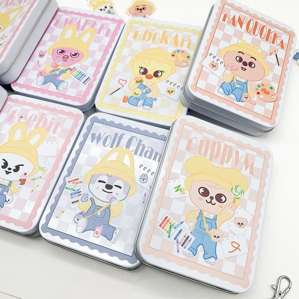 Stray Kids SKZOO Japan Pop-up Kortförvaringslåda 11,5x8,5x2,2 cm Spring Outing-serien 8