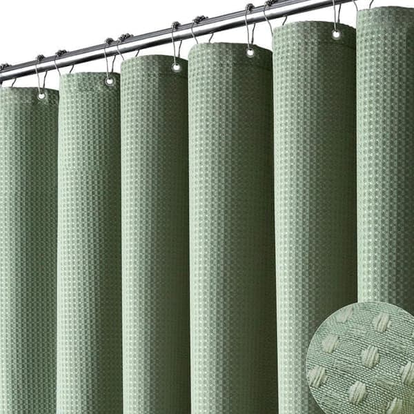 Duschdraperi 180×180/180×200 cm - Mögelresistent Duschdraperi | Extra Tåligt Vattentätt Material grön 200 cm green 200