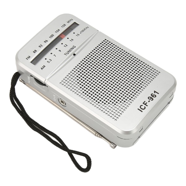 AM FM-radio Professionell högkänslig MP3 WMA WAV-format Vintage Mini Pocket Radio för utomhusresor Hem