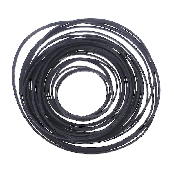 Flat Drivreim Platespiller Gummireim For LP Vinyl Platespiller Phono 80 stk