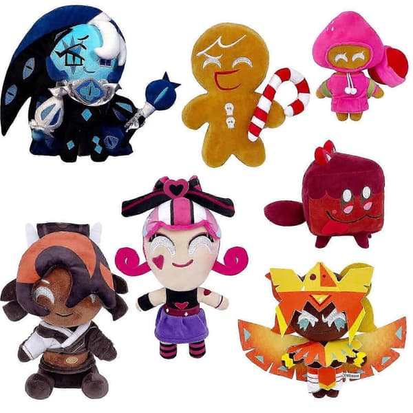 Cookie Run Kingdom Plyschleksak Shadow Milk Cookie Gosedjur Mjukdjur Docka Barnpresenter
