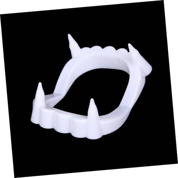 Sett med 4 Plast Vampyrtenner Vampyrgebiss Vampyrtenner Fotorekvisitter Sminke Leker Barn Halloweenfest Cosplay Rekvisitter