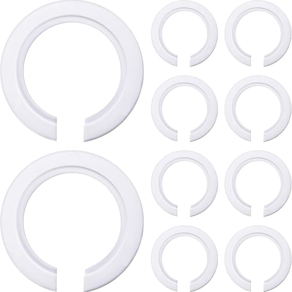 E27 to E14 Plastic Shade Ring Adapter, Shade Reducer Ring for Mounting Edison Screw Shades to Bayonet Lamp Holders (10)