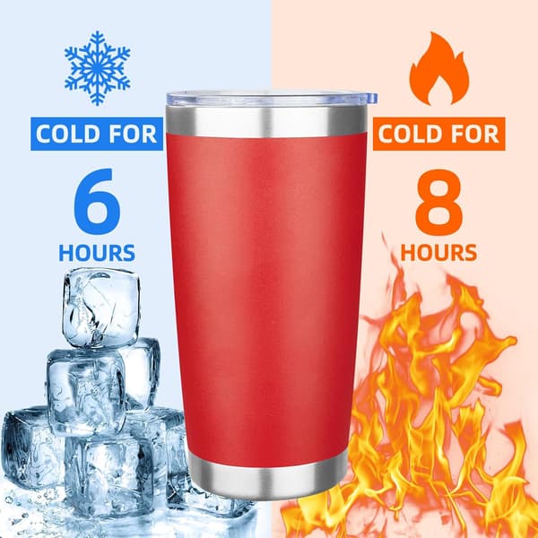 Premium Eristetty Termosmuki 600ml BPA-vapaa 304 Ruostumaton Teräs Punainen