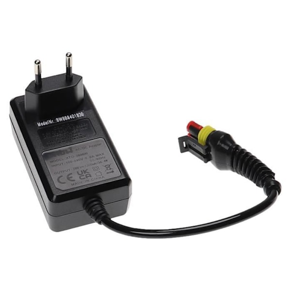 vhbw strömadapter kompatibel med Husqvarna Automower 105, 310, 315, 315X, 305, 310 Mark II, 315 Mark II gräsklippare,