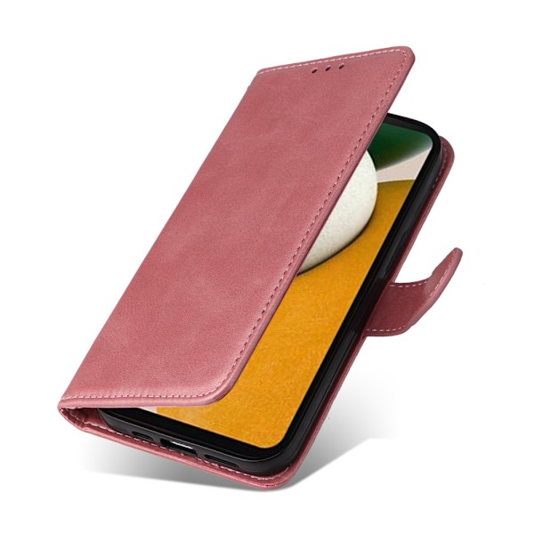 SKALO Samsung A15 5G PU-Läder Plånboksfodral - Flera färger Pink Rosa
