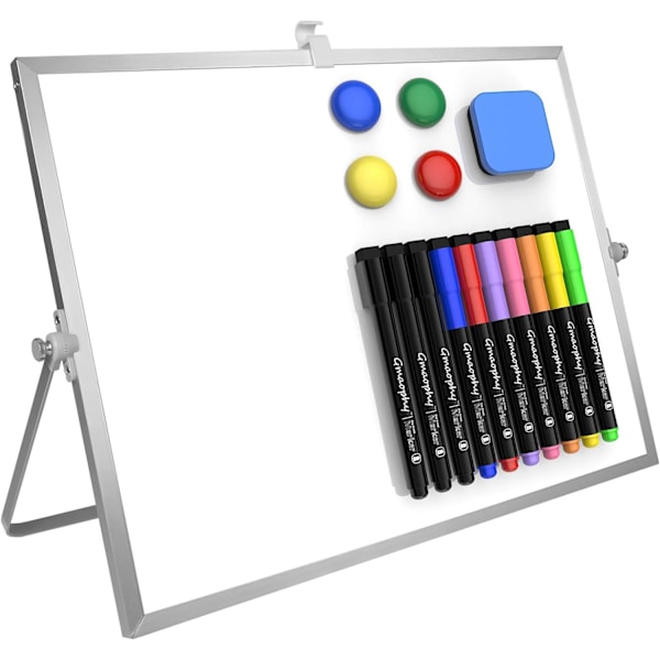 Tørrslettbar whiteboard, 16\" x 12\" stort magnetisk skrivebord 16 x 12