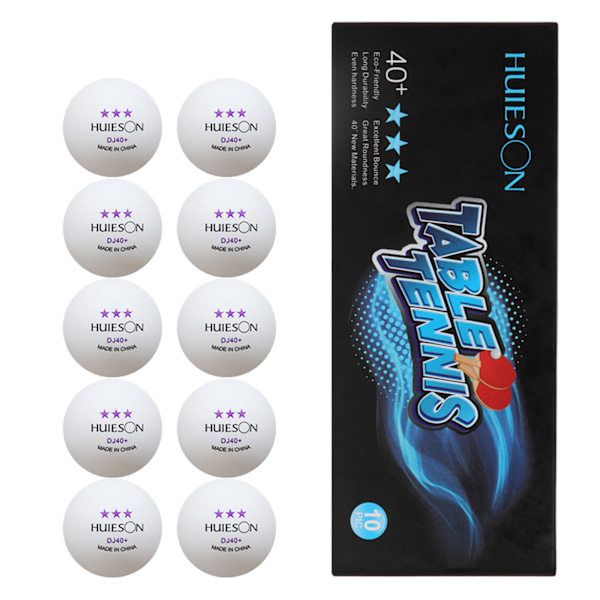 10-pack 3-stjärniga pingisbollar Avancerade bordtennisbollar Bulk Utomhus för pingisbollar Används för träning Orange{EE}