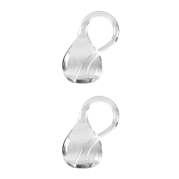 1/2 Glasvas Klein Flaska Fyrdimensionell Rymdflaska för Transparent S 11.8X6.3cm Transparent S 11.8X6.3cm 2PCS