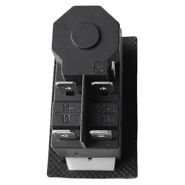 Kjd17 220v 5-stifts terminaler elektromagnetisk strömbrytare tryckknappsbrytare för trädgårdsredskap {EE} Black