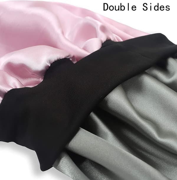 Satin bredbånd elastisk sovehette for sovehette lue hårpleie for barn