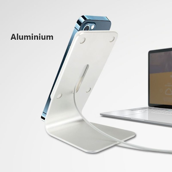 Stativ til MagSafe-oplader, FULAIM aluminium MagSafe-holder, kompatibel