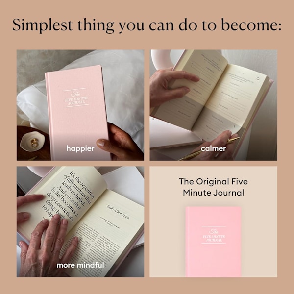 Intelligent Change: The Five Minute Journal - Daglig Taknemmelighedsdagbog for Lykke, Mindfulness og Refleksion - Udateret Livsplanlægger
