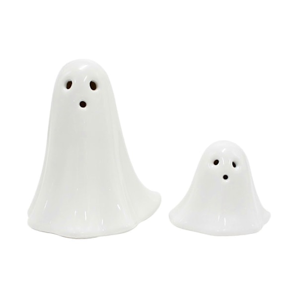 Halloween Slik Sødt Spøgelse Natlampe Ornament Sæt Halloween Hjem Skrivebord Sjov Dekoration Keramisk Håndværk