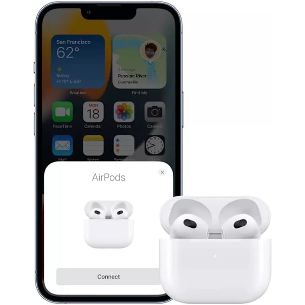 Bluetooth-ørepropper, trådløse hodetelefoner for iPhone og Android