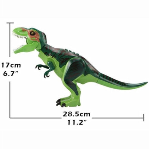 Indominus Rex xxl Stor Full Size Dinosaurie Figur Block Passform - Perfekt A large dinosaur