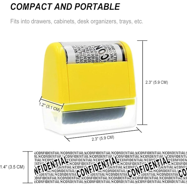 Adresseblokkeringsstempel, inkludert blått stempel + 3 refills{EE}