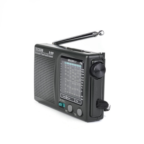 Bärbar Radio FM MW(AM) SW(Kortvåg) 9 Band Värld