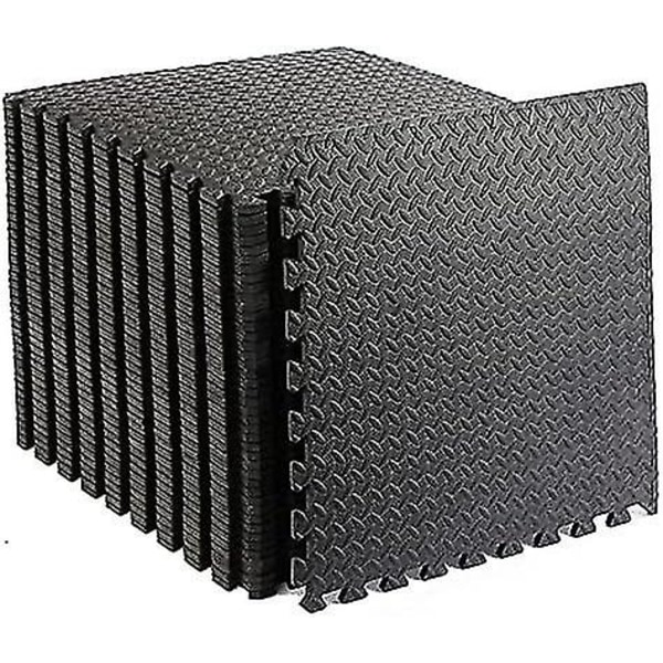 10 stk Treningsmatte Gymmatte Ekstra Tykke Sammenleggbare Skumgulvfliser Store Gymgulv Treningsmatter Gymgulv Myk Gulvmatte